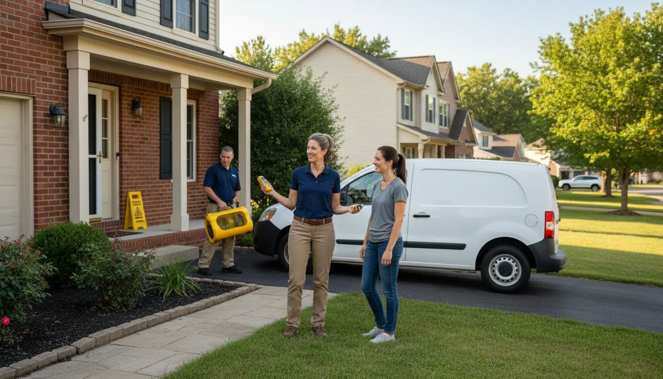 Residential water damage restoration in Prague, NE